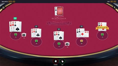 Multihand Vegas Single Deck Blackjack 1xbet